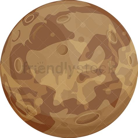 Planet Mercury Cartoon Vector Clipart Friendlystock