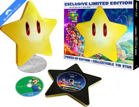 The Super Mario Bros Movie Power Up Edition Tin Star K Ultra Hd Blu