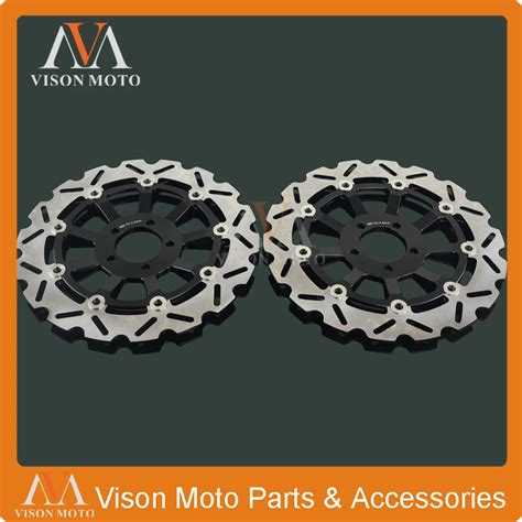 2PCS Front Floating Brake Disc Rotor For KAWASAK ZXR400 ZXR750 ZXR 400