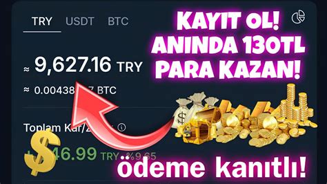 KAYIT OL ANINDA 130TL PARA KAZAN ÖDEME KANITLI İNTERNETTEN PARA