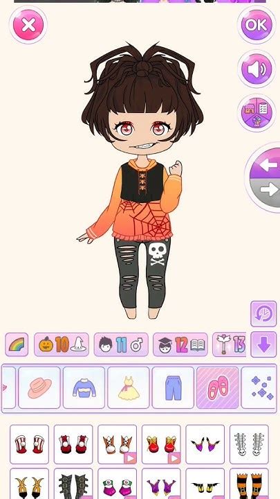 Chibi Doll Game 🎮 Again Helloween Dress Up Like Subscribe Viral Youtube