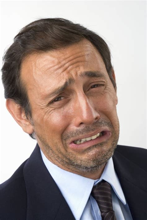 Portrait Of A Sad Crying Man Stock Photo Image Of Loss Expressive