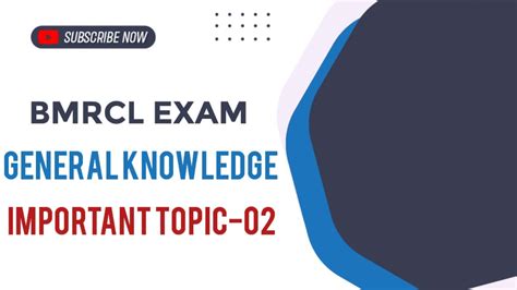 BMRCL EXAM 2023 GENERAL KNOWLEDGE VIDEO 02 MAINTAINER TRAIN