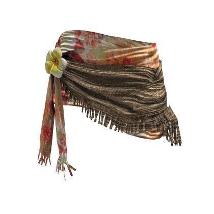 ʚɞ Summer Red Floral Scarf Wrap Skirt Bikini Roblox ID code