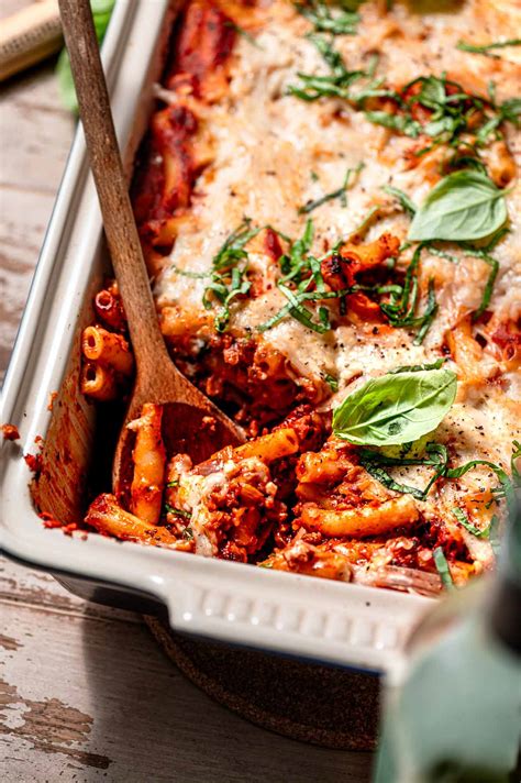 Classic Meatless Baked Ziti {vegan Easy}