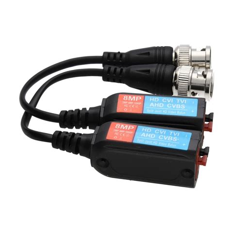 Bnc Video Balun Mp Mp Hd Cctv Over Lan Ethernet Adapter For Ahd Cvi