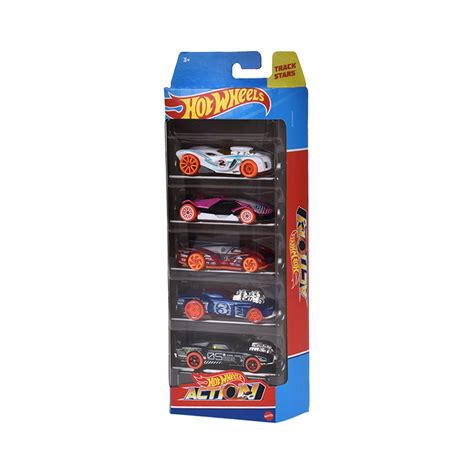 Pack 5 Autos Basicos Hotwheels Hw Action Jugueterías Ansaldo