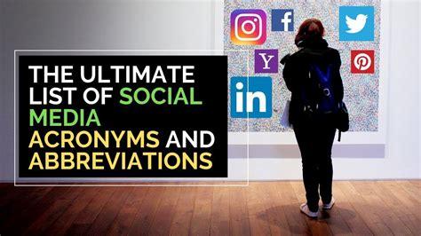 The Ultimate List Of Social Media Acronyms Abbreviations Social