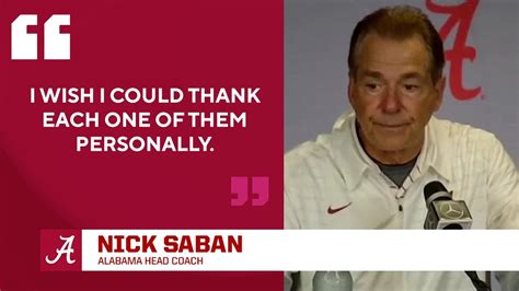 Nick Saban Wishes He Could Thank Every Fan Personally After Win Over