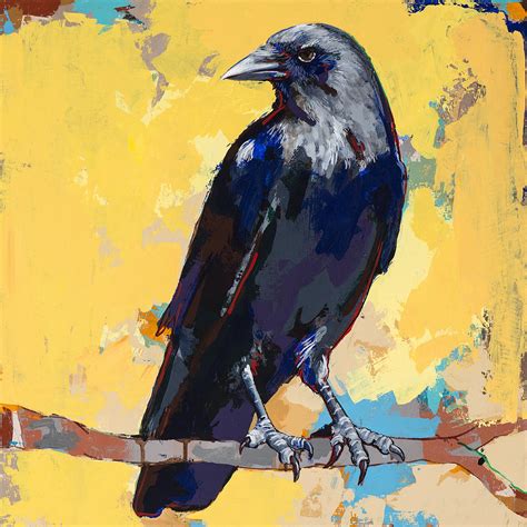 Crow #4 Painting by David Palmer