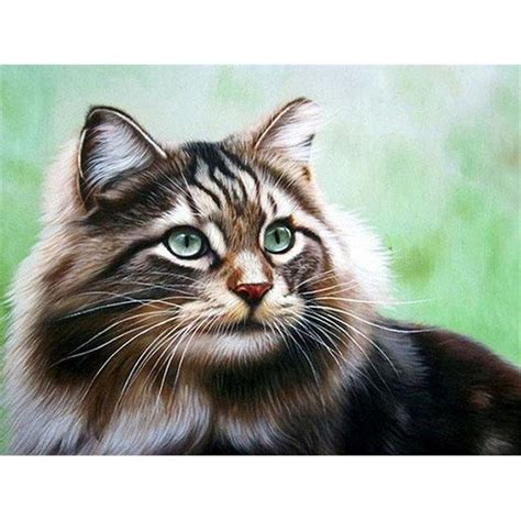 Cheap Huacan Huacan Diamond Embroidery Cats Diamond Painting Full Round