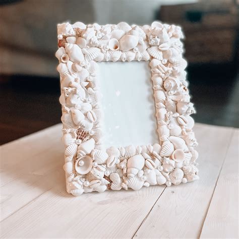 White Seashell Picture Frame Seashell Decor X Picture Frame Shell