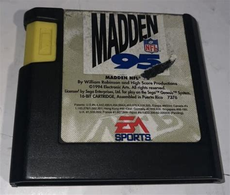 Madden Nfl 95 Sega Genesis 1994 Cartridge Only Tested Vintage