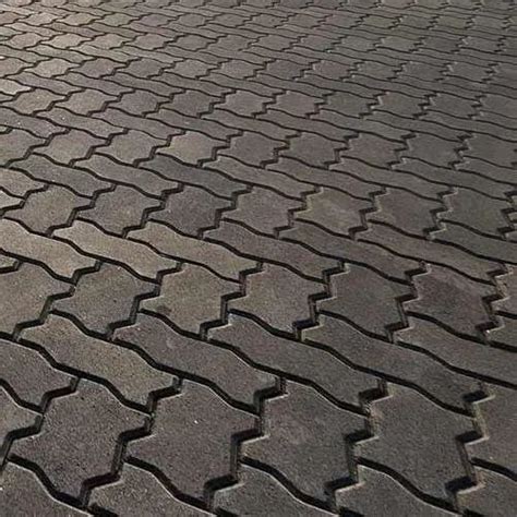 Concrete Outdoor Zigzag Unipaver Pavers For Pavement Thickness