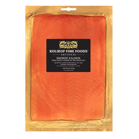 Scottish Smoked Salmon — Lox (8 oz.). Order Online. - Kolikof Caviar ...