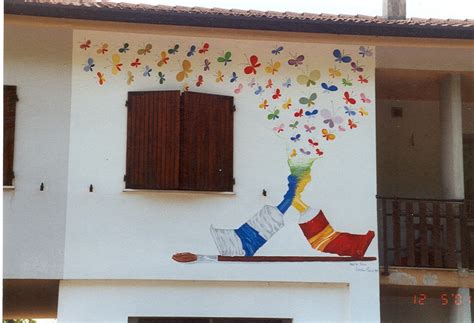 Bordano Il Paese Delle Farfalle Murales Dipinti Sulle Case Flickr