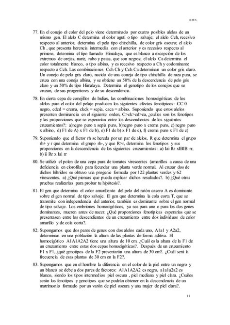 Problemas De Genc A Tica Mendeliana Pdf