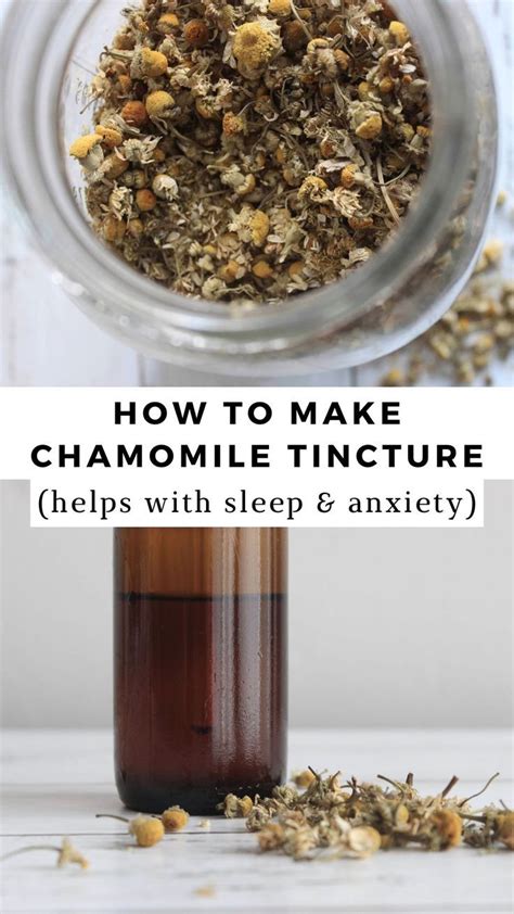 How To Make Chamomile Tincture Simple Homemade Recipe In