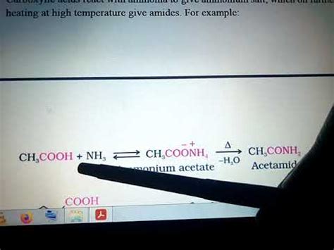 Reactions Of Carboxylic Acids Involving Cleavage Of C Oh Bond Youtube