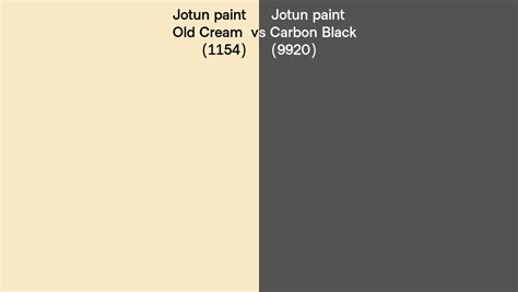 Jotun Paint Old Cream Vs Carbon Black Side By Side Comparison