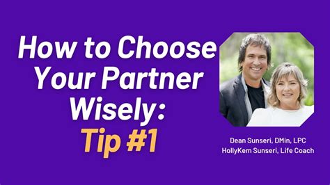 How To Choose Your Partner Wisely Tip Youtube