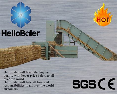 Hellobaler Straw Compress Baling Machine For Pressing Wheat Straw Rice