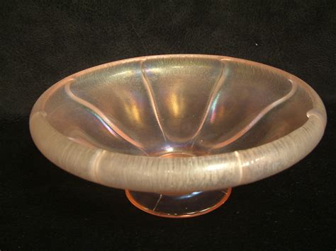 Fenton Velva Rose Stretch Glass Bowl Salado Creek Antiques