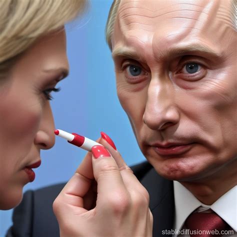 Putin Wears Lipstick And Nail Polish Kisses Another Man Stable