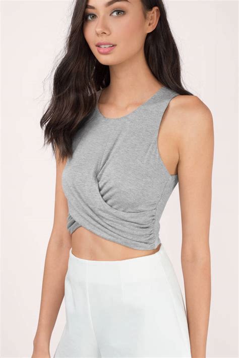 Cute White Crop Top Wrap Top White Top White Crop Top 7 Tobi Us