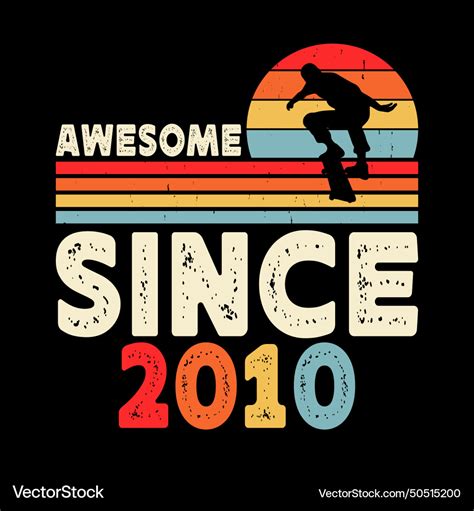 Skater skateboard retro vintage t-shirt design Vector Image