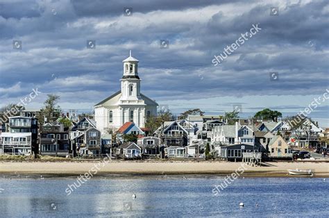 View Harbor Beach Town Background Provincetown Editorial Stock Photo