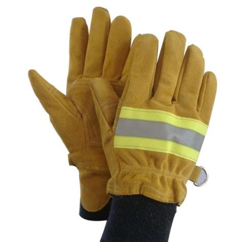 Fire Resistant Gloves Heavy Duty Leather Gloves – Yellow – Wintess ...