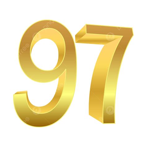 3d Golden Number Vector Art Png 3d Golden Number Vector Design