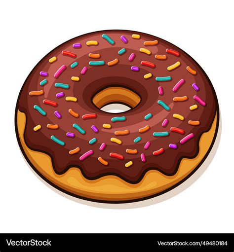 chocolate donut drawing chocolate donut vector images depositphotos