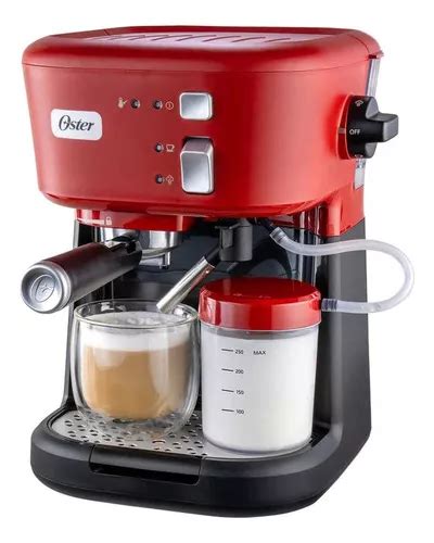 Cafetera Espresso Capuccino Prima Latte Jr Oster Bvstem R Color Rojo