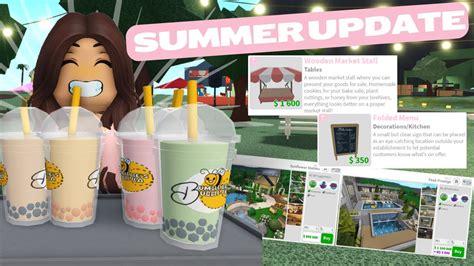 NEW BLOXBURG SUMMER UPDATE IS OUT SUMMER FESTIVAL NEW FOODS