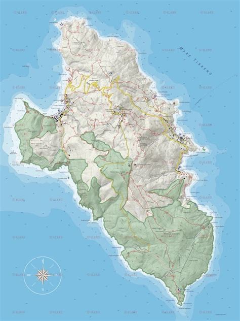 Map Of Giglio Island Tuscany Giglioinfo Travel Guide