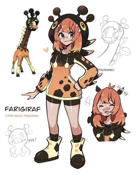 Farigiraf Pokemon Drawn By Touyarokii Danbooru