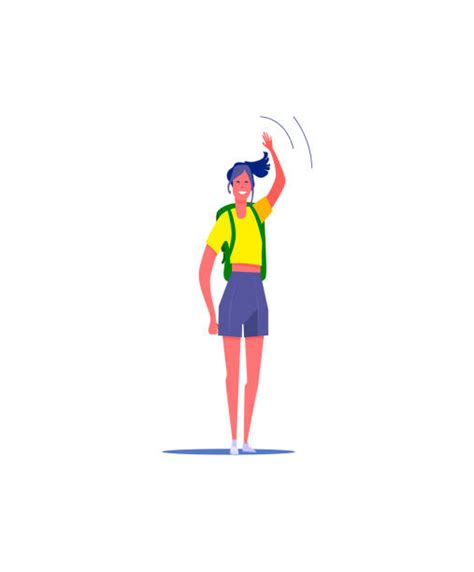 Woman Waving Goodbye Illustrations Royalty Free Vector Graphics And Clip