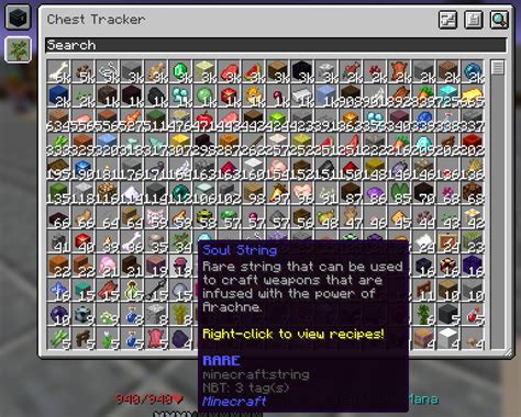 Chest Tracker Screenshots Minecraft Mods Curseforge