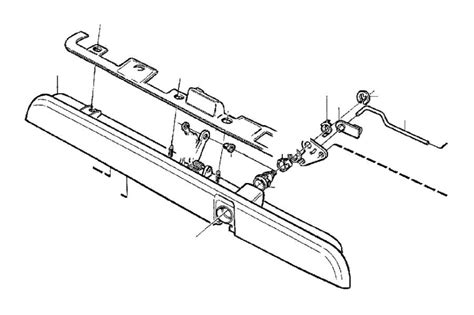 Volvo 850 Sleeve Locking System Tailgate Tank Hatch 9152589