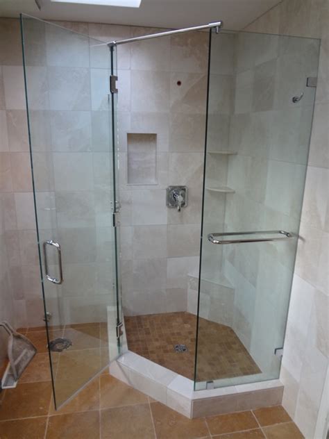 Custom Corner Shower Support Bar Greater Vancouver Contemporary