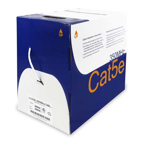 (Discontinued Product) 1000Ft Cat 5E Solid Wire Bulk Cable Shielded ...