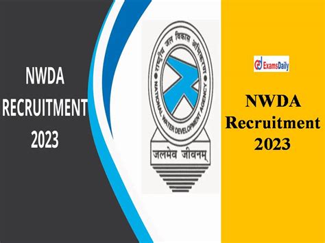 Nwda Recruitment Out Salary Package Upto Rs Pm