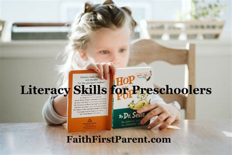 Literacy Skills for Preschoolers - Faith First Parent