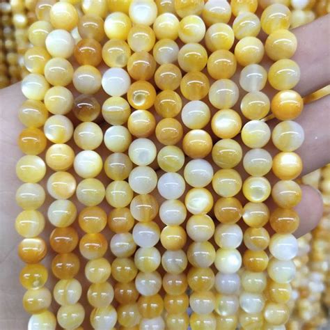 Wholesale White Yellow Shell Beads For Jewellery Making Dearbeads