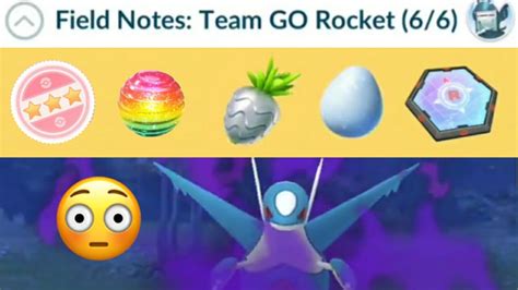 Don T Speedrun 🥺 Field Notes Team Go Rocket Special Research Story Because Pokemon Go