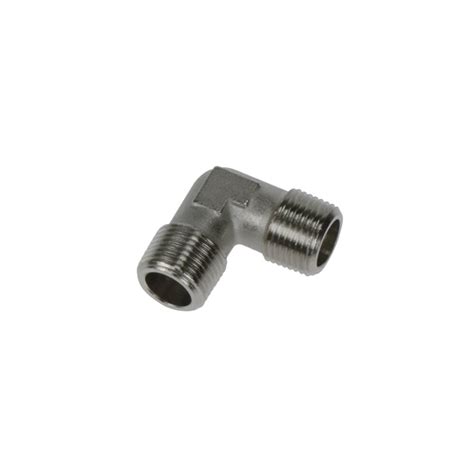 Parker Legris Nickel Plated Brass 14bspt Male Equal Stud Elbow