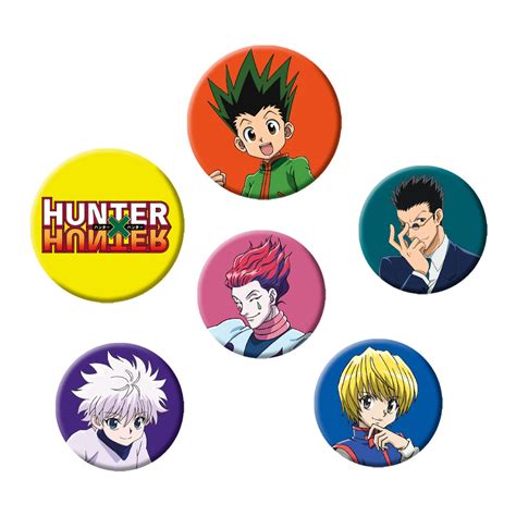 Hunter X Hunter Characters Button 6er Set Elbenwald