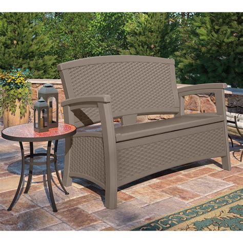 Suncast Outdoor Elements Storage Bench Reviews Wayfair In